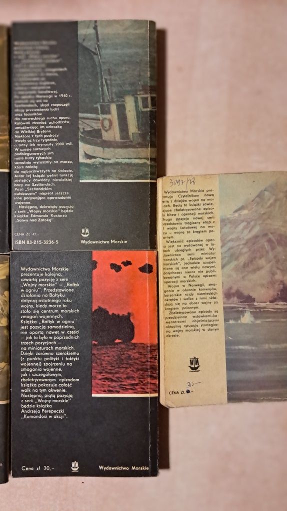 Zestaw 7 książek Wojny Morskie. Perepeczko, Kosiarz, Flisowski, Howa
