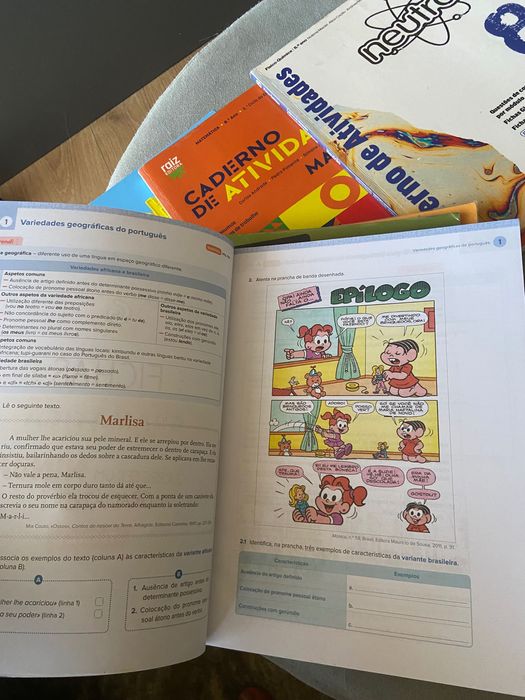 Livro de atividades 8 ano - 6€
