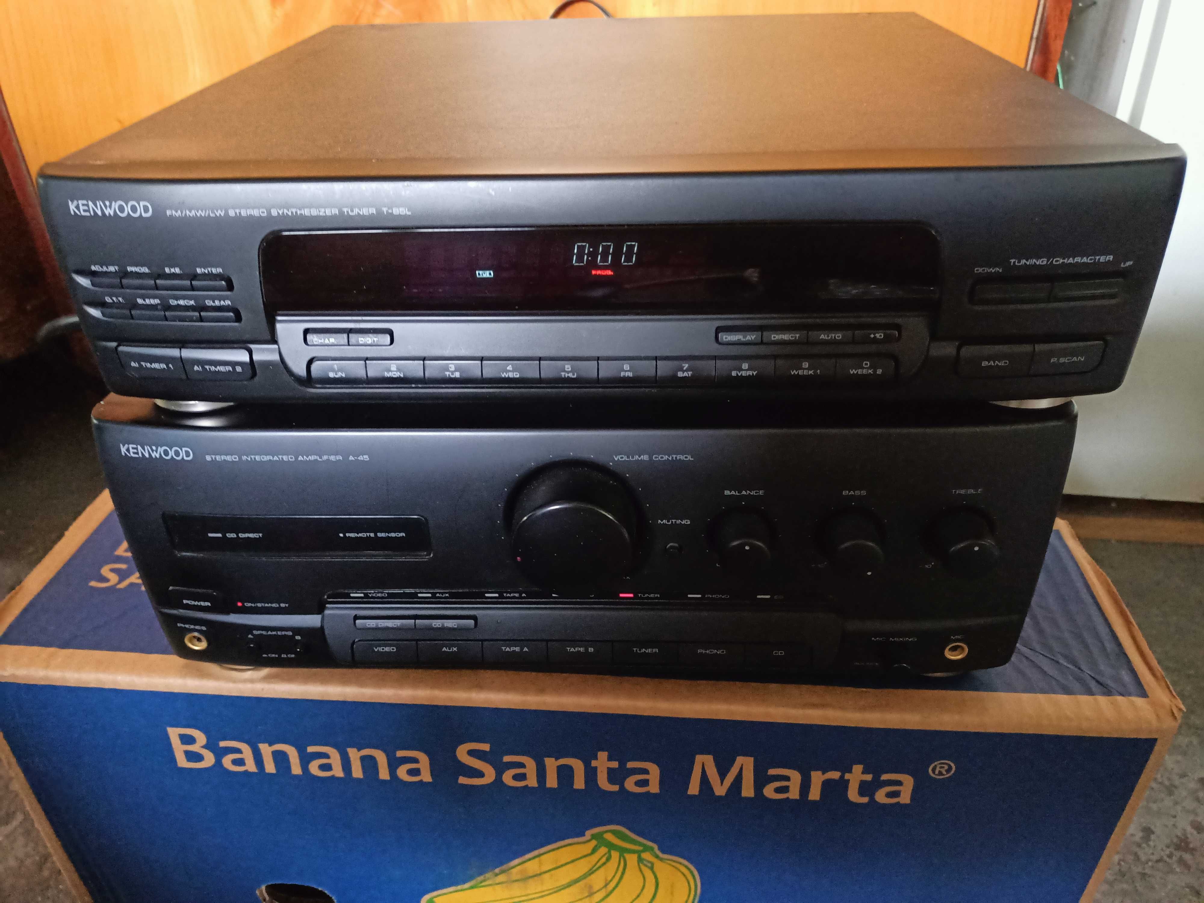 Kenwood tuner T-85 L + wzmacniacz A-45