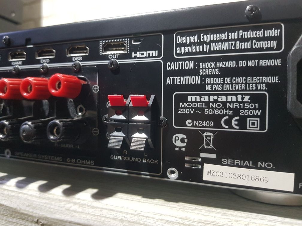Пульт!7.1АV Стерео ресивер/підсилювач  Marantz NR 1501 HDMIб/у з Німеч
