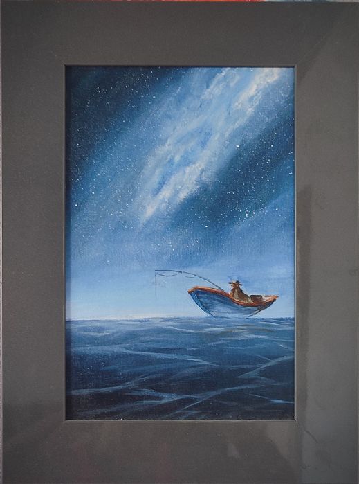 Картина акрилом без подрамника 39×29
