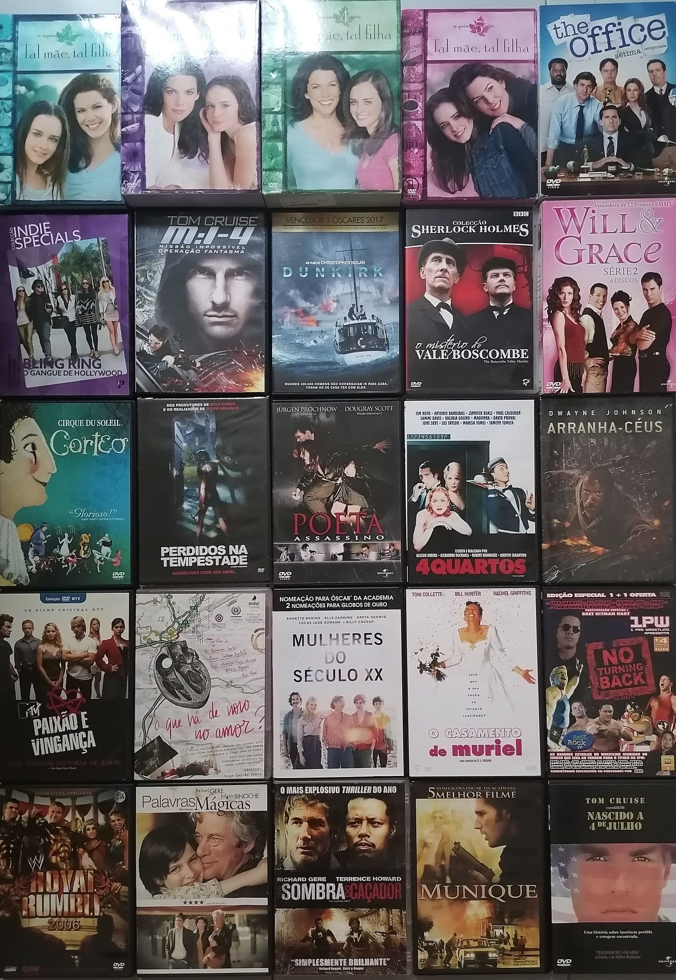 Lote 191 DVD's originais (LOTE 33) séries / filmes...