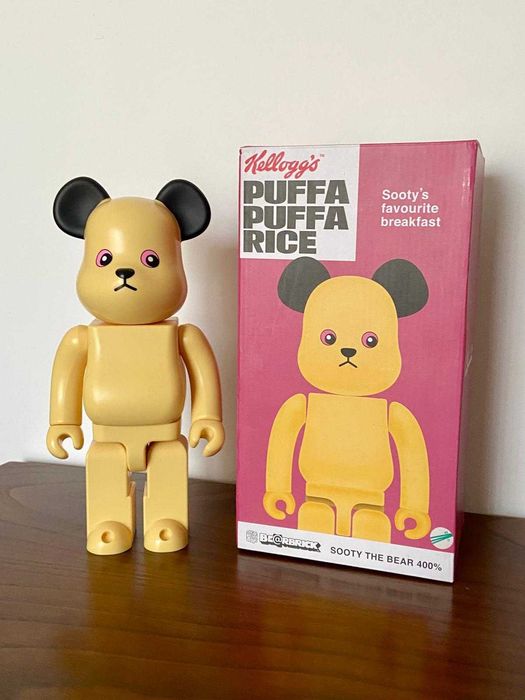 Bearbrick 400% Kellogg's Sooty the Bear Puffa Puffa Rice