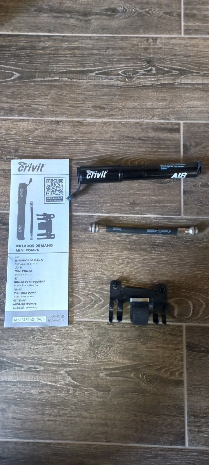 Насос для велосипеда crivit