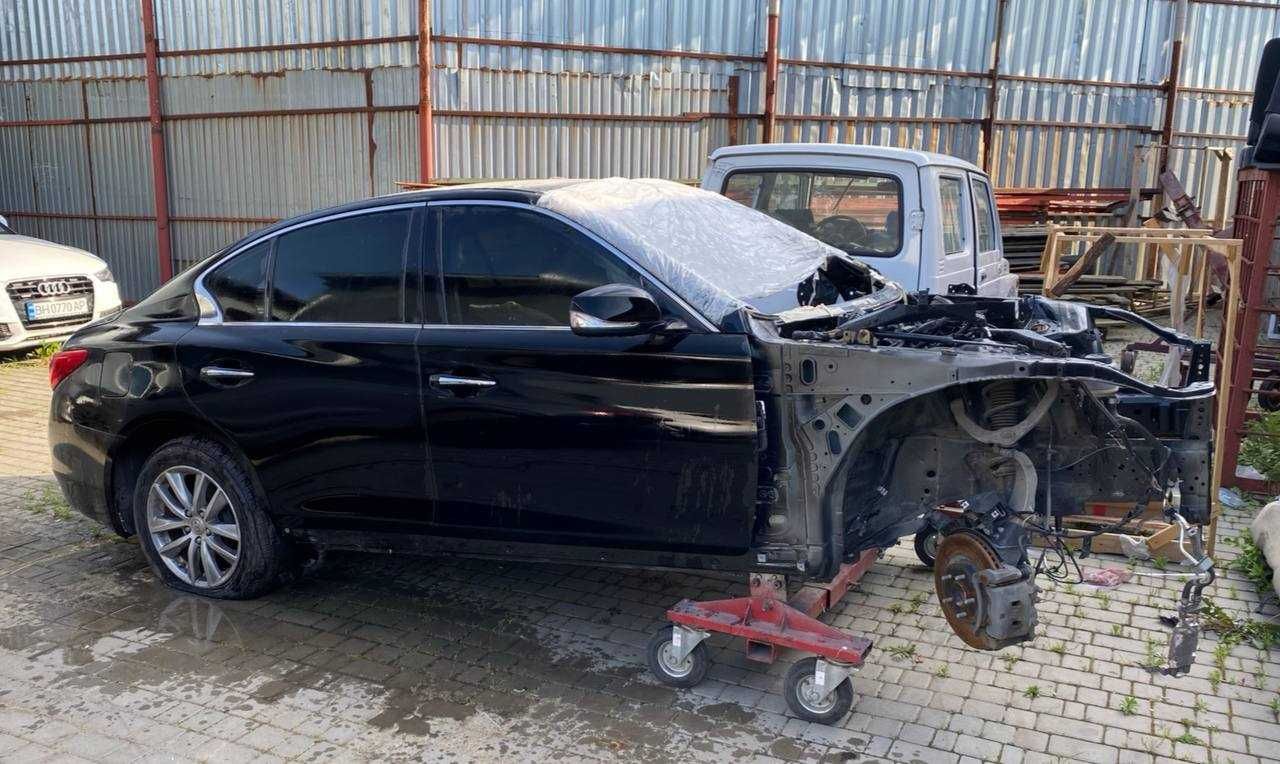 Разборка Infiniti Q50 2014-(крышка бампер дверь акпп крыло блок)