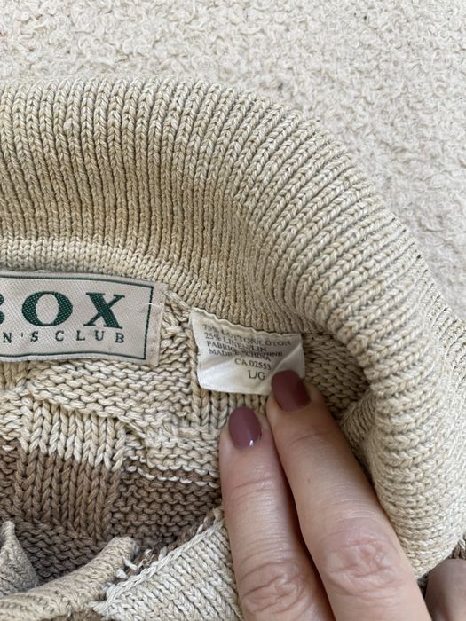 Sweter męski z kołnierzykiem typu polo