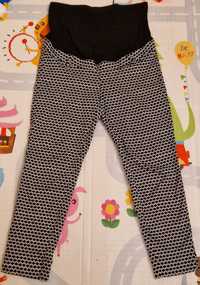 Spodnie ciążowe H&M 40 czarno-białe