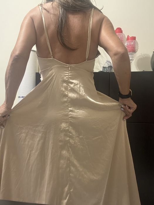 Vestido de cerimonia L comprido muiyo bonito e elegante