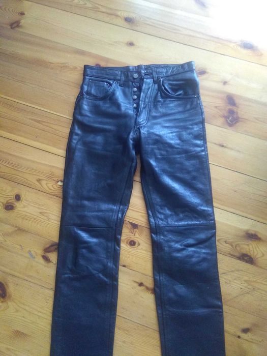 spodnie skórzane męskie/unisex okazja