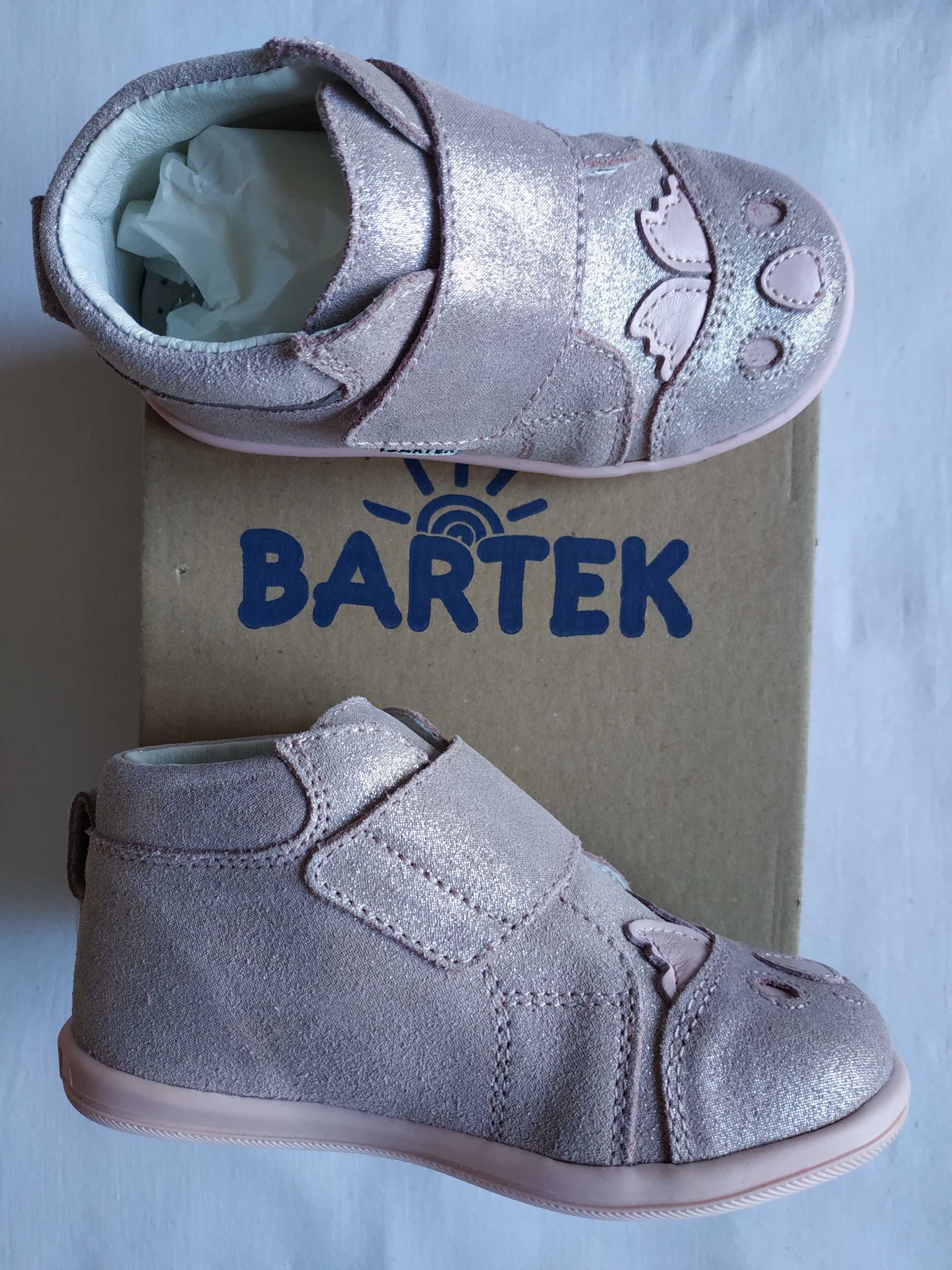 Кожаные полуботинки новые ботиночки кроссовки Bartek р.23 и р.25