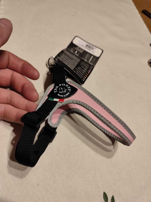 SZELKI psa York Maltańczyk XS 33-47cm TRE PONTI różowe - rozmiar 1,5