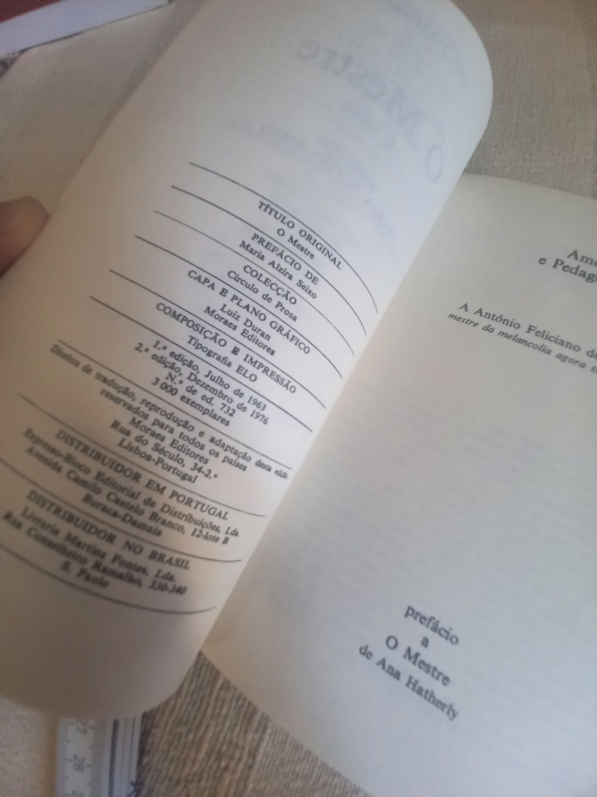 Ana Hatherly O mestre segunda edição