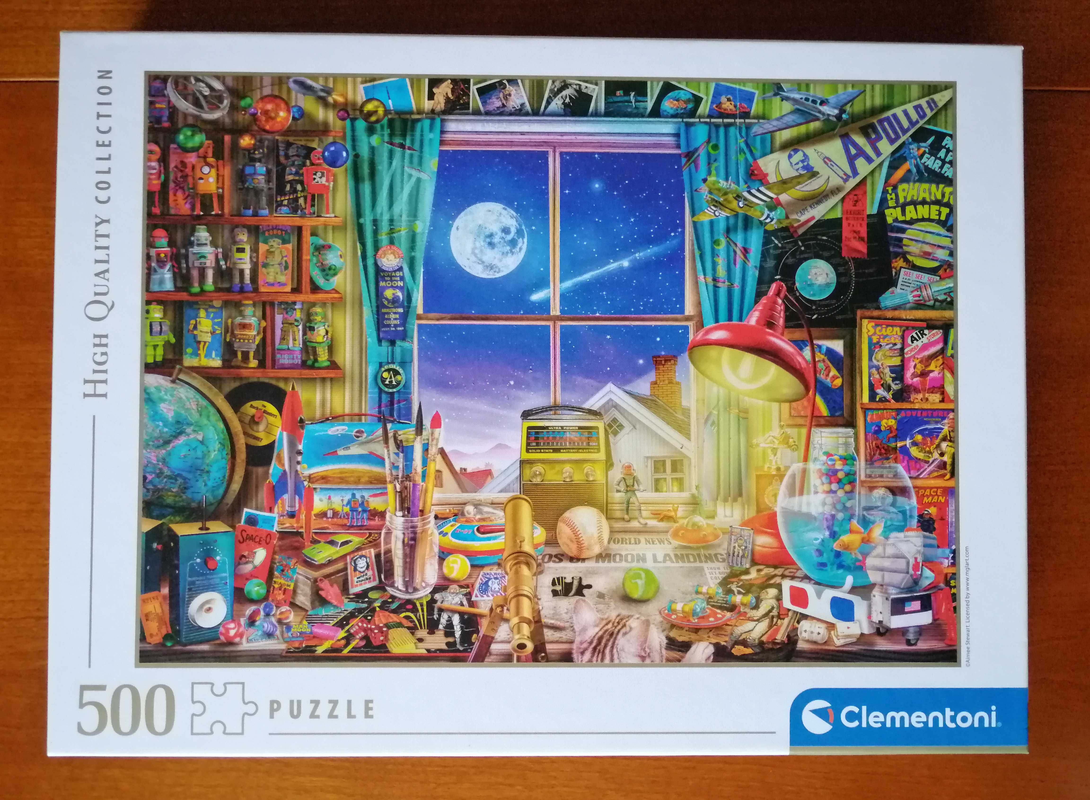 Puzzle Clementoni 500 - To The Moon kompletne jak nowe