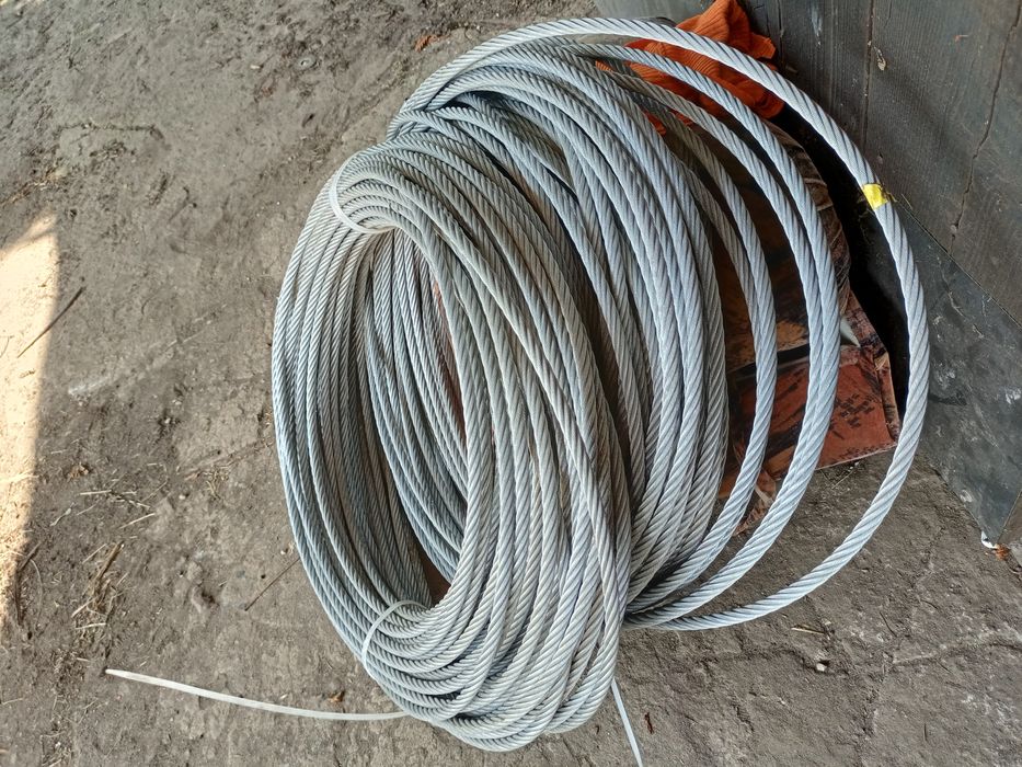 Lina stalowa 12 mm ocynkowana nowa 75m i używana 64m