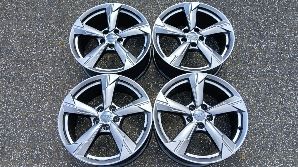 18" Audi jak Rotor 5x112 8j et39 A6 A8 oryginal Schadow Chrom A3 A4 Q5