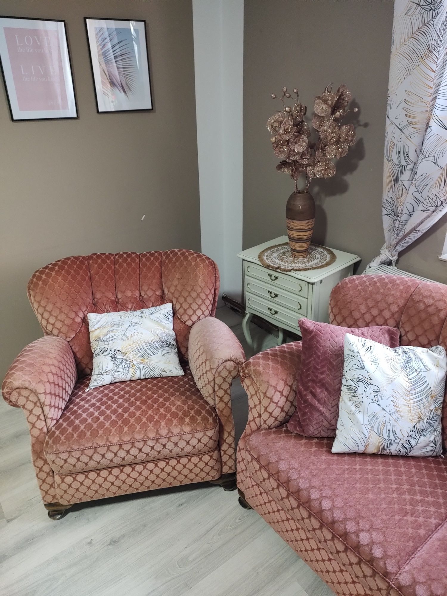 Sofa i 2 fotele komplet bez funkcji spania