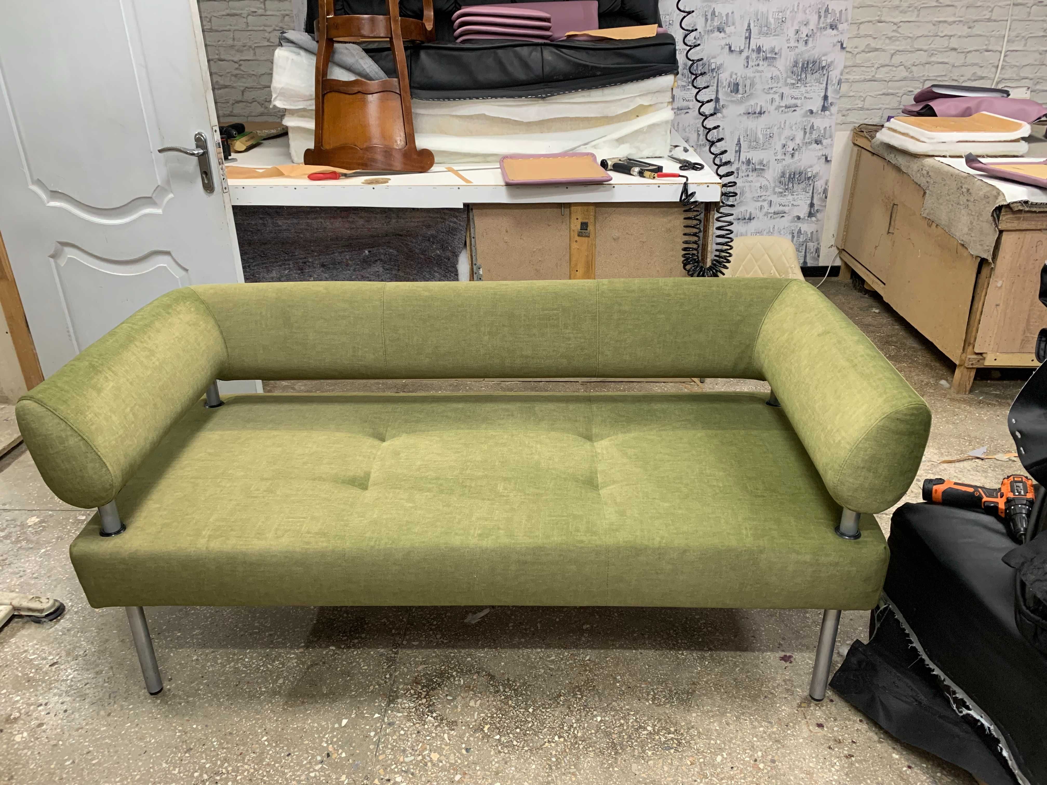 Перетяжка офісних меблів - дивани, крісла, стільці
