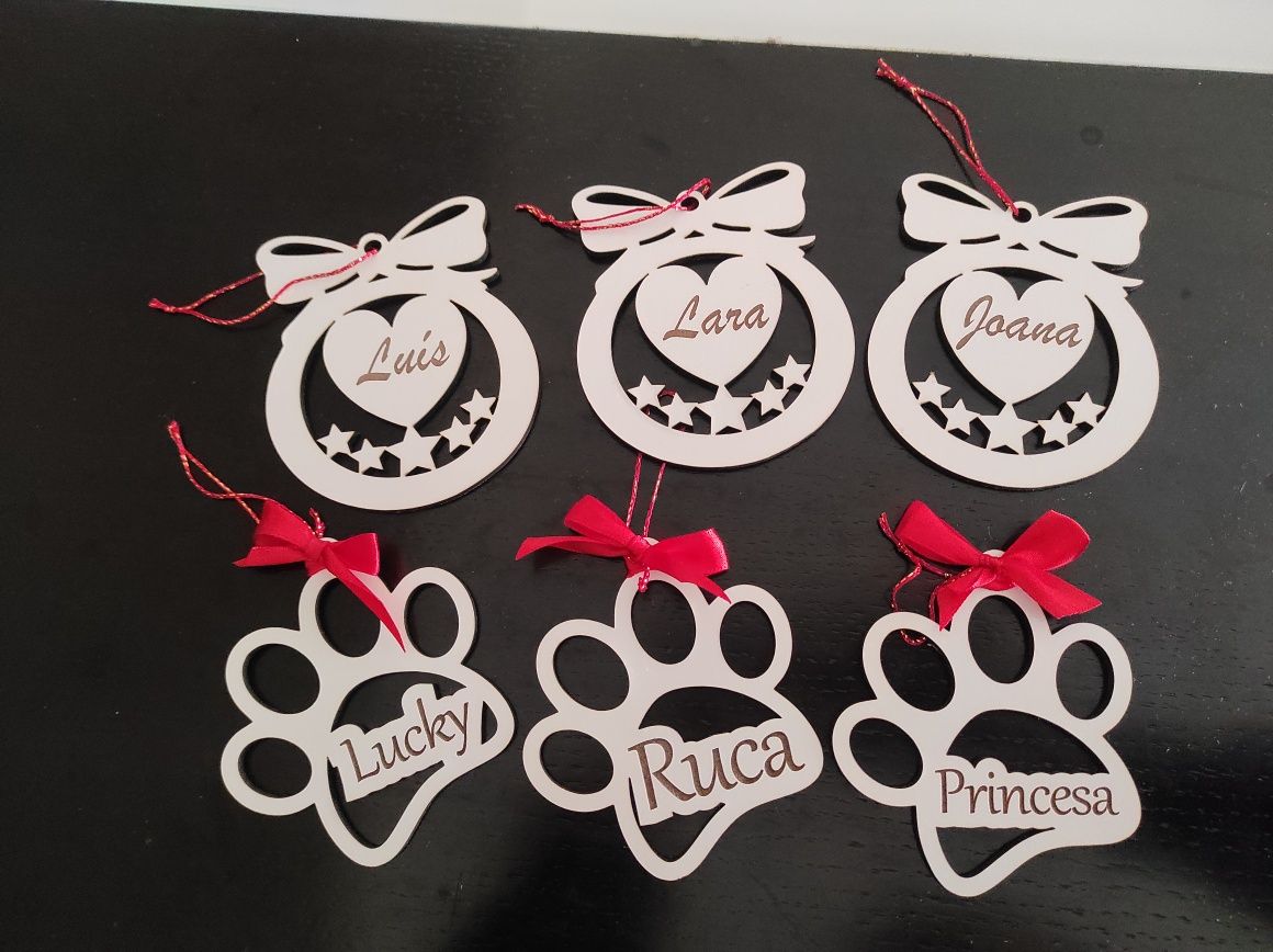 Bolas de Natal personalizadas / Enfeites árvore de Natal