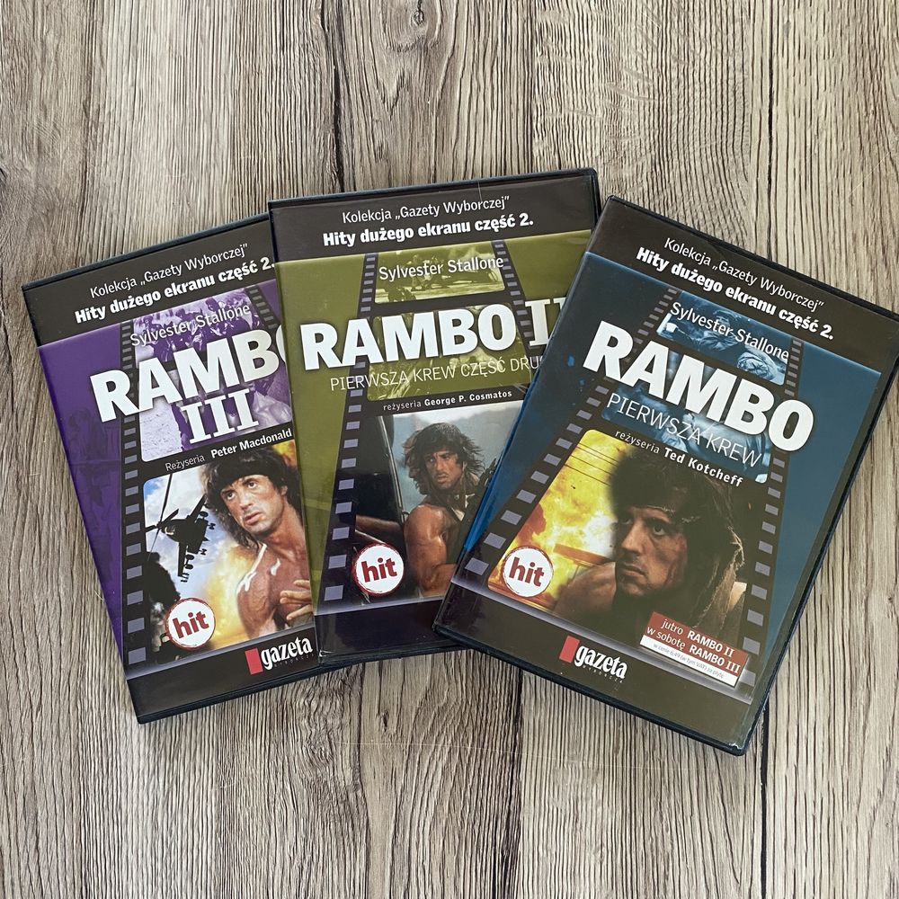 RAMBO trylogia DVD