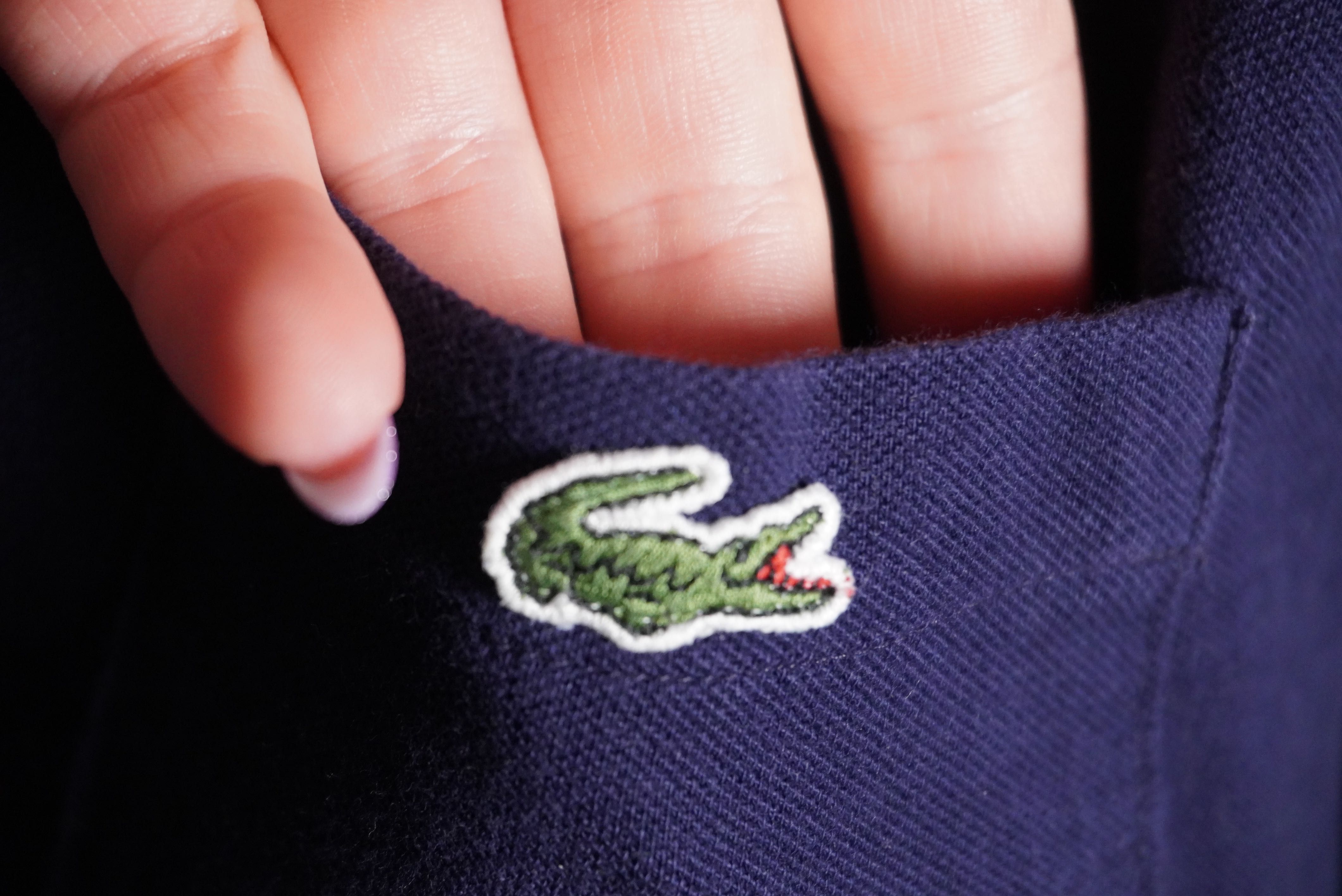 Lacoste longsleeve męski bluzka M/L granatowy