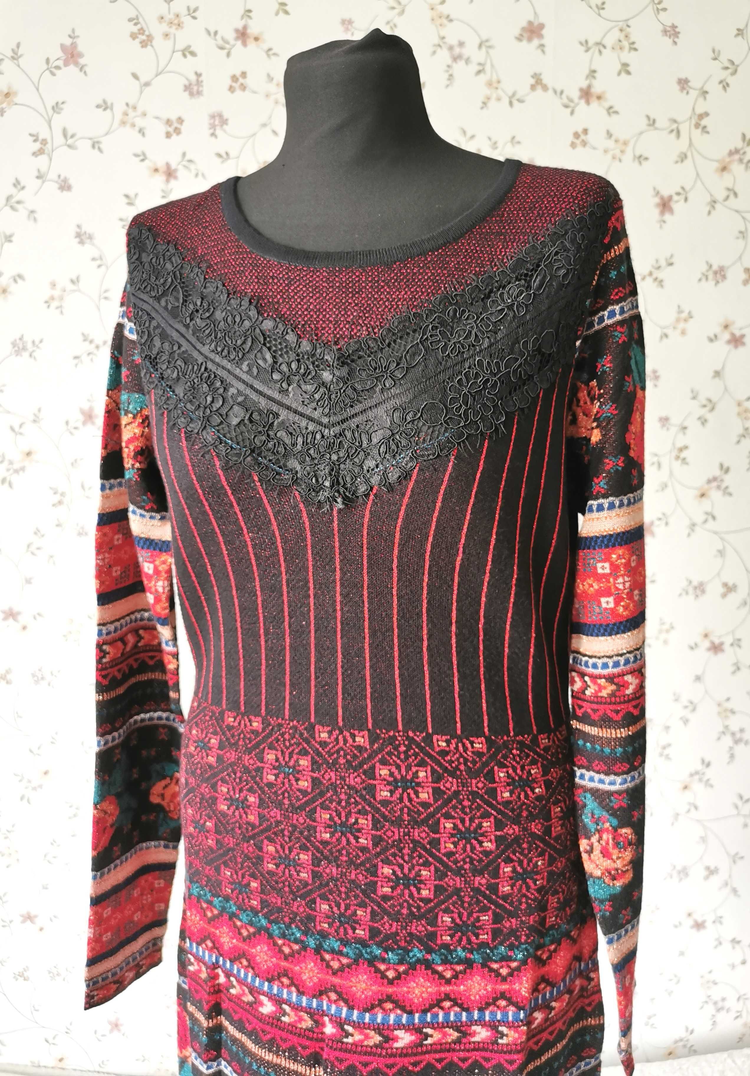 Nowa sukienka Desigual, kolorowa M