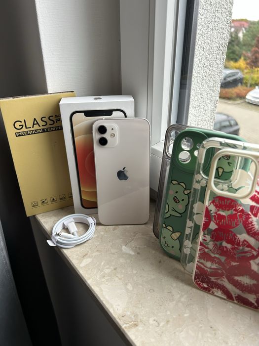 Iphone 12 Biały 85% Kondycji Baterii + Zestaw