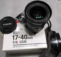 Объектив Canon EF 17-40mm f/4.0L USM отличный коробочный комплект