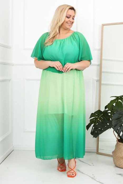 Sukienka maxi ombre Hiszpanka