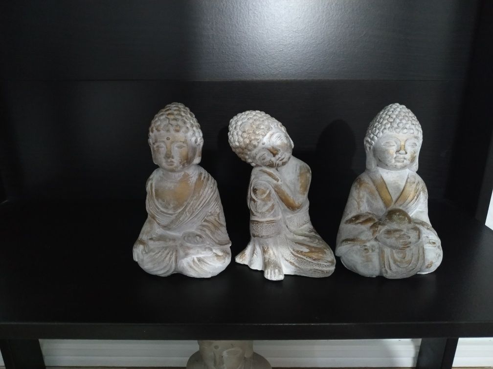Conjunto de 3 estatuetas
