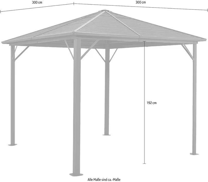 Pawilon ogrodowy Barbados 300x300 cm