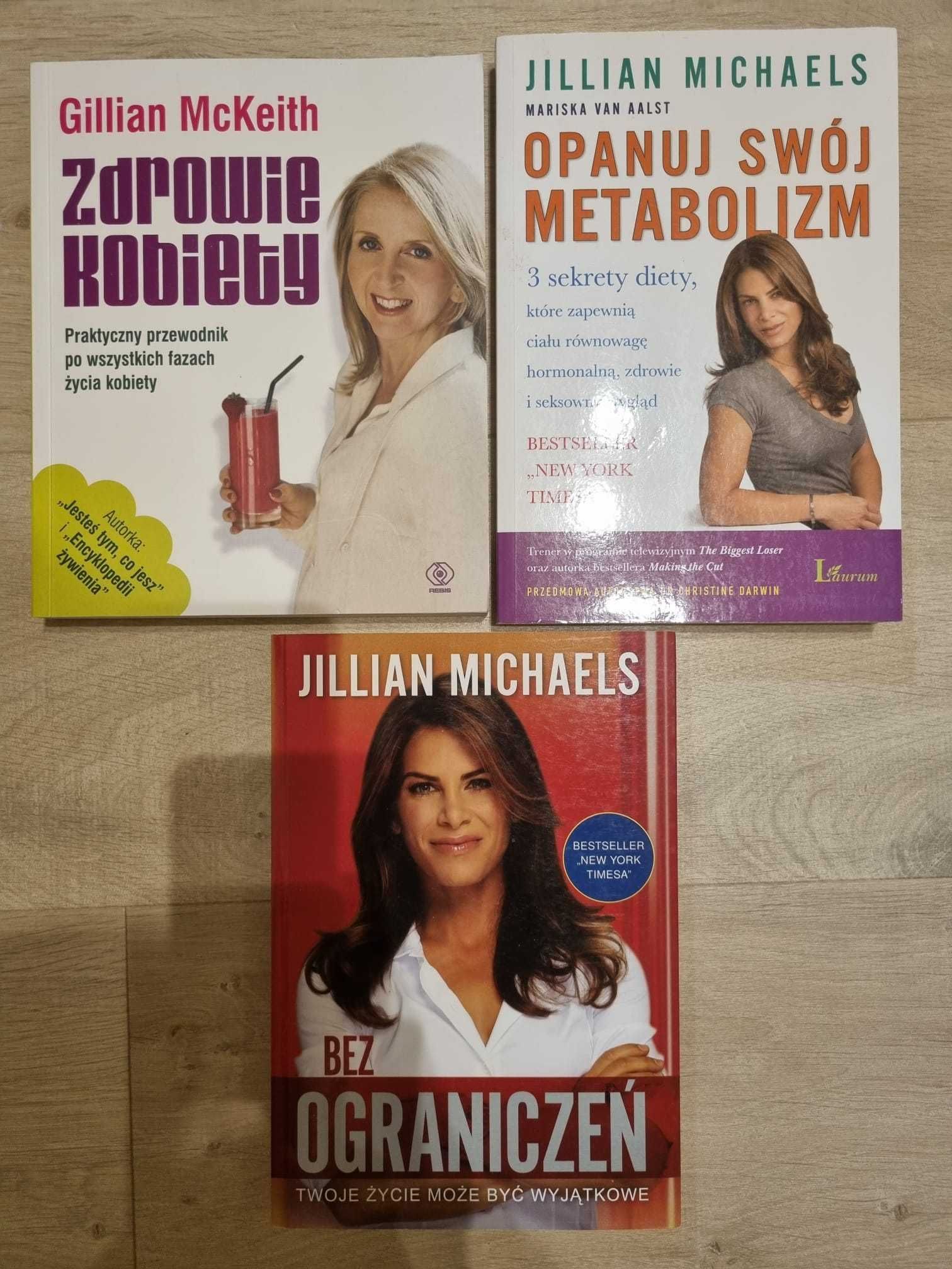 2 książki Jillian Michaels + gratis zdrowie kobiety