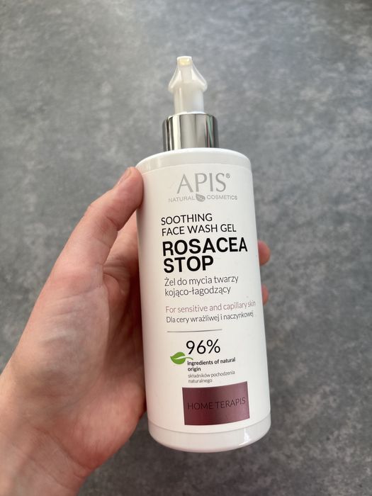 Zestaw żel do mycia twarzy Apis kojąco łagodzacy i Medity krem na noc