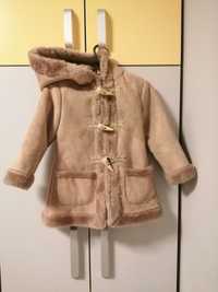 Пальто дубленка на дівчинку 98 см