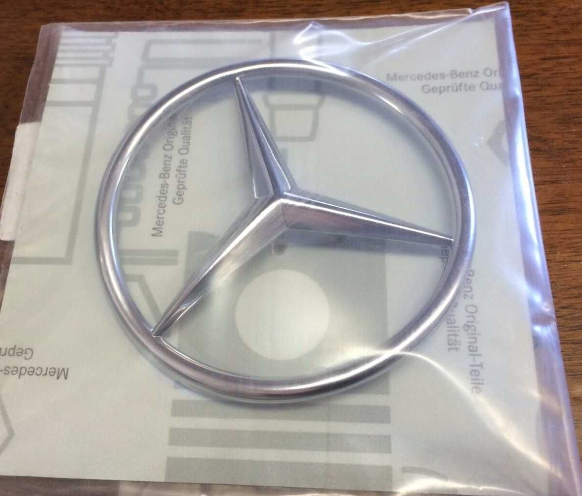 Nowy emblemat przyklejany MERCEDES gwiazda srebrny mat gwiazdka matowy