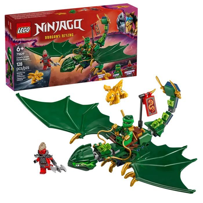 Klocki Lego Ninjago 71829 Zielony leśny smok Lloyda 128 elementów