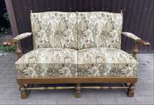 Sofa dwuosobowa w starym stylu Retro PRL lata 60-70