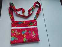 bolsa tira colo em tecido