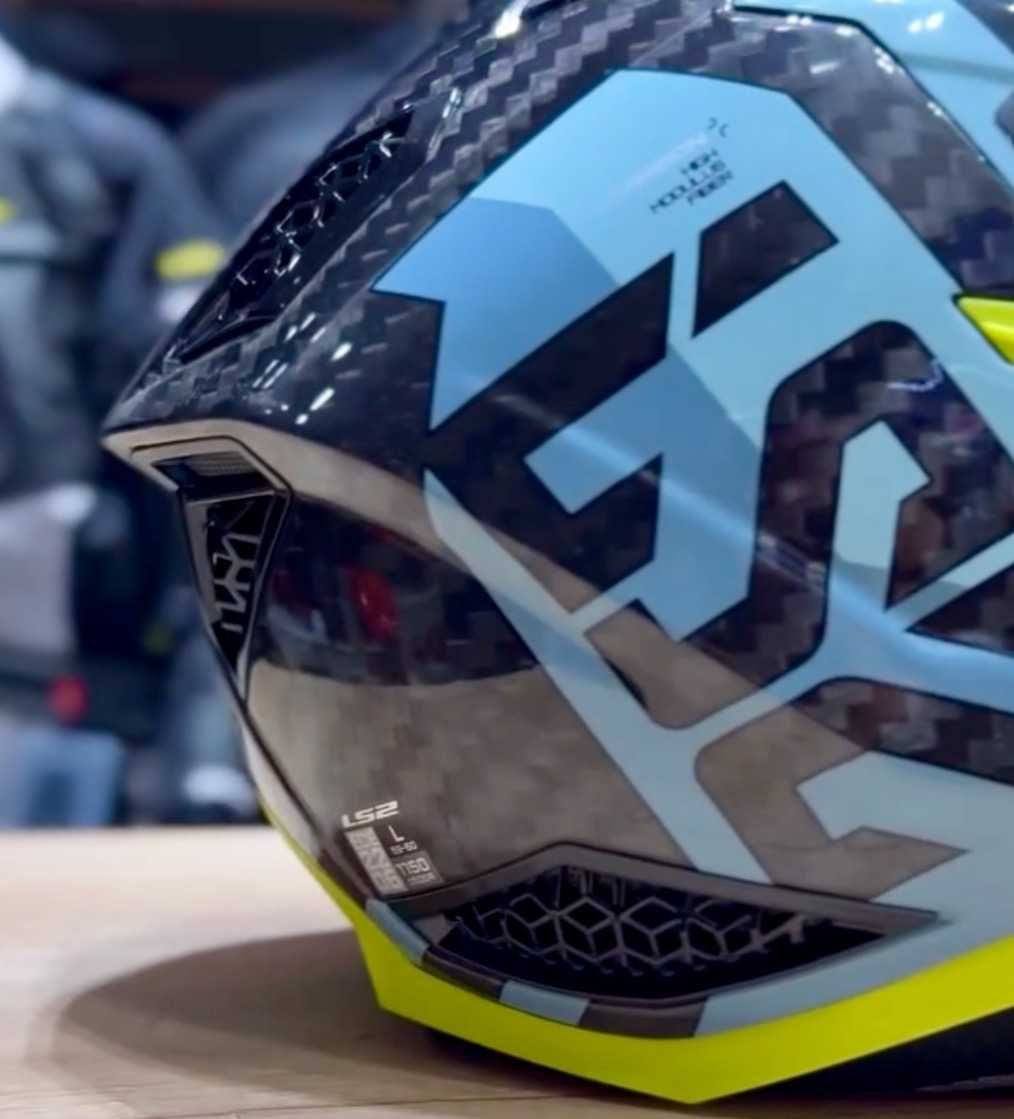 Capacete Carbono total LS2 MX703 X-Force NOVO (46% Desconto) Tam M-L