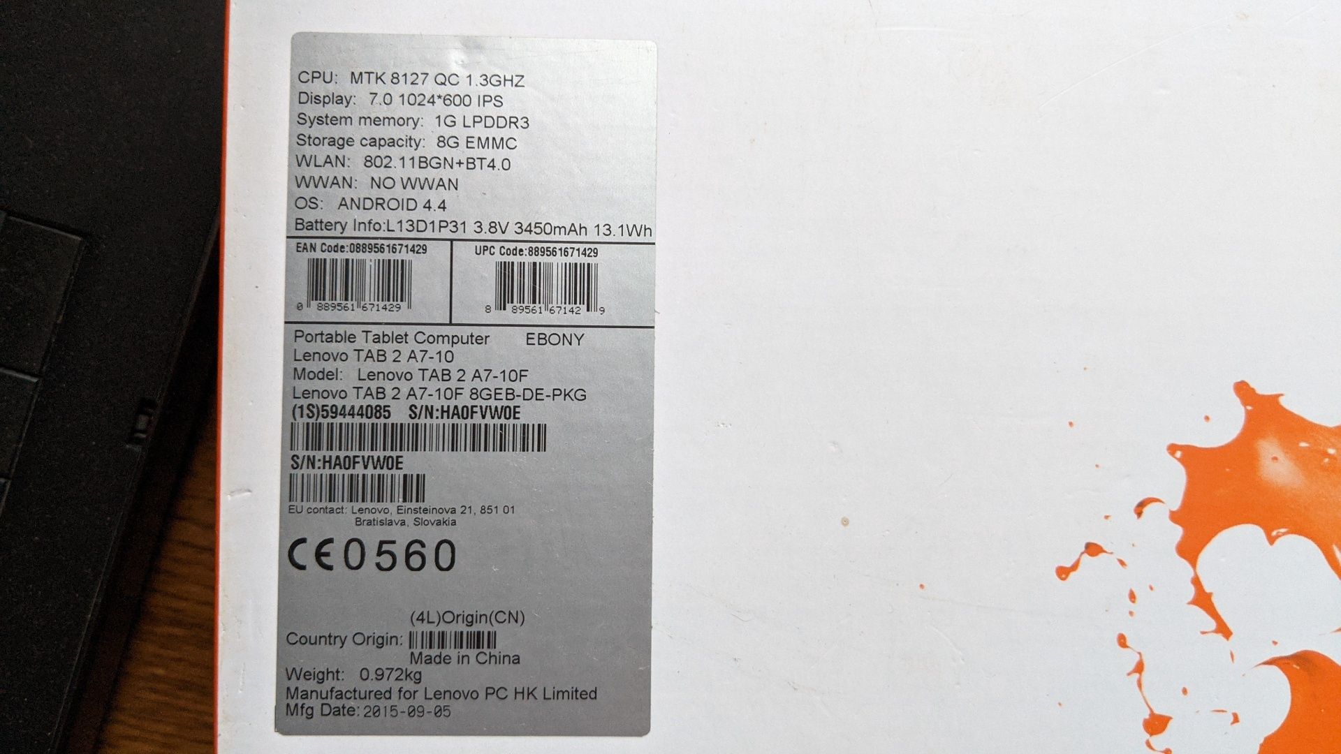 Tablet Lenovo TAB 2 A7 10