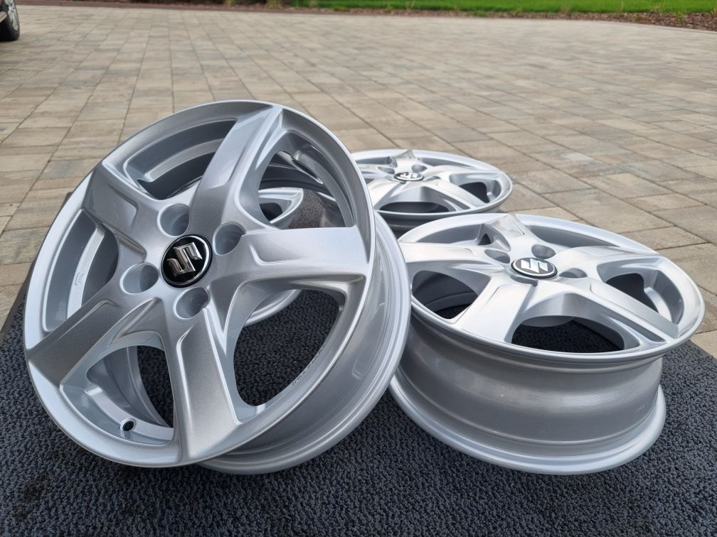 Suzuki 15" Alufelgi Nowe 4x100 Swift, Baleno, Alto, Splash Ignis Liana