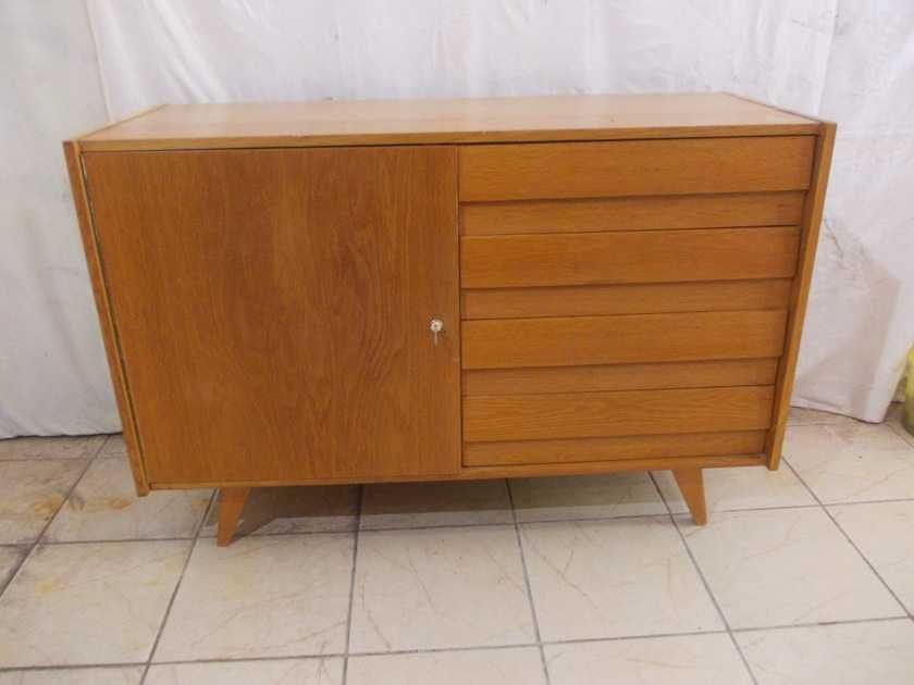 Kredens komoda Czechosłowacka Jiroutek Vintage U-453 Design PRL ’60