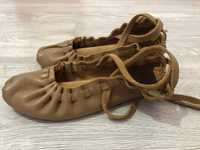 Туфли для танцев пуанты кожа