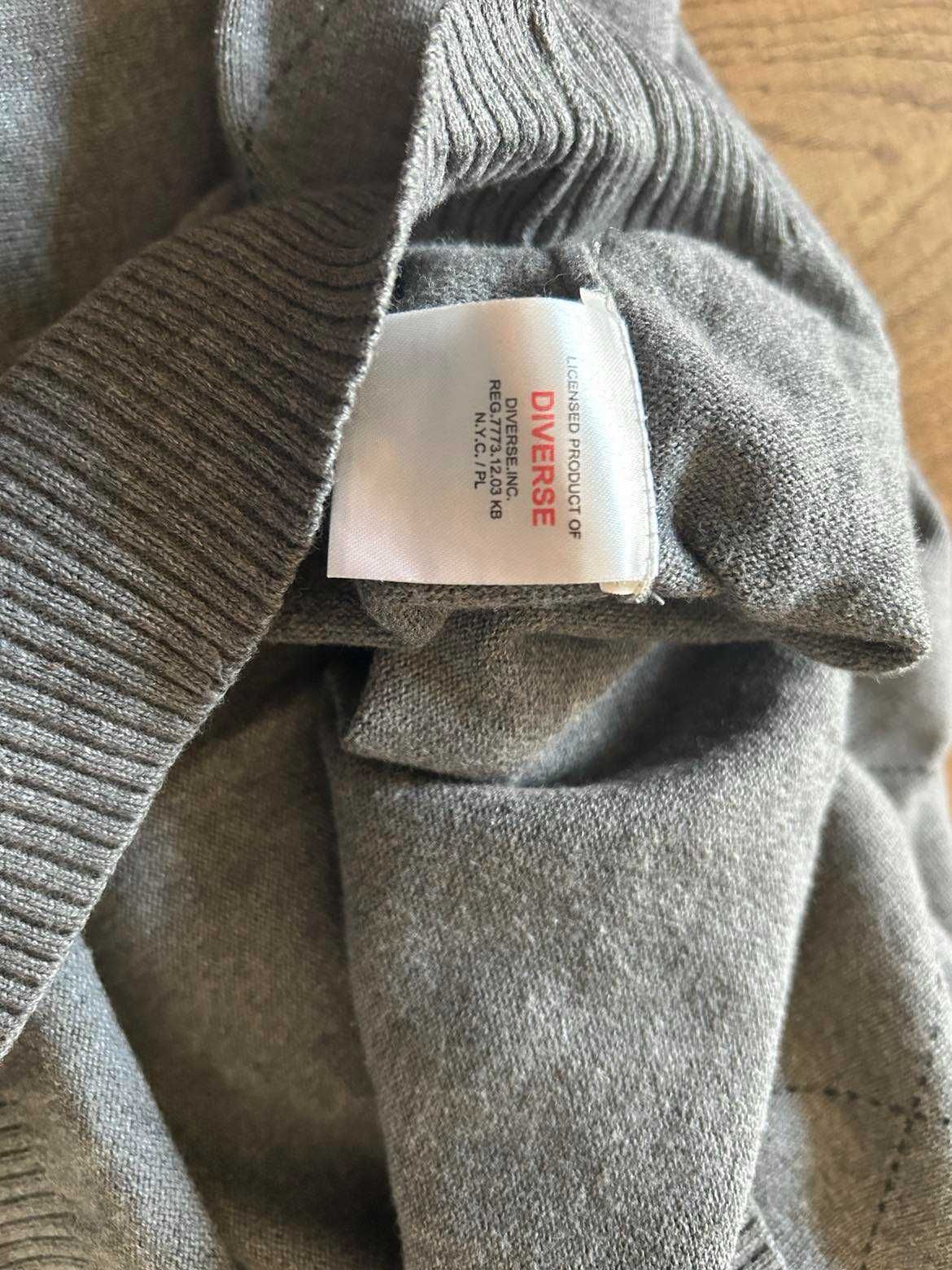 Sweter męski DIVERSE Szary JAK Nowy!- 20ZŁ OKAZJA !