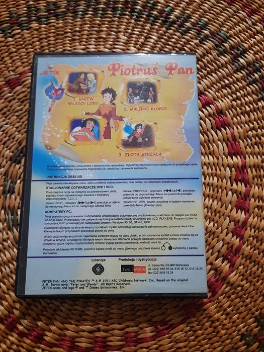 DVD z bajką Piotruś Pan