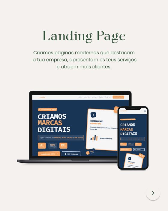 Identidade visual +  Gestão de Redes Sociais + Websites