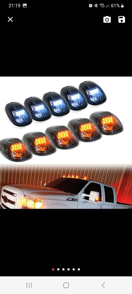 Dodge ram światła dachowe led