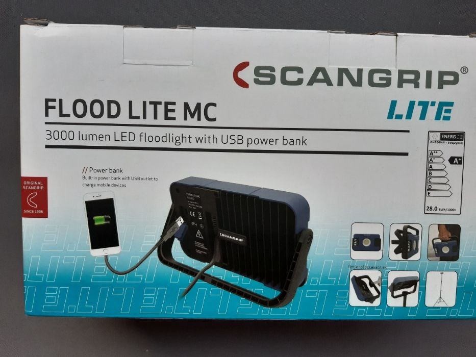 scangrip 300 flood lite mc lampa halogen