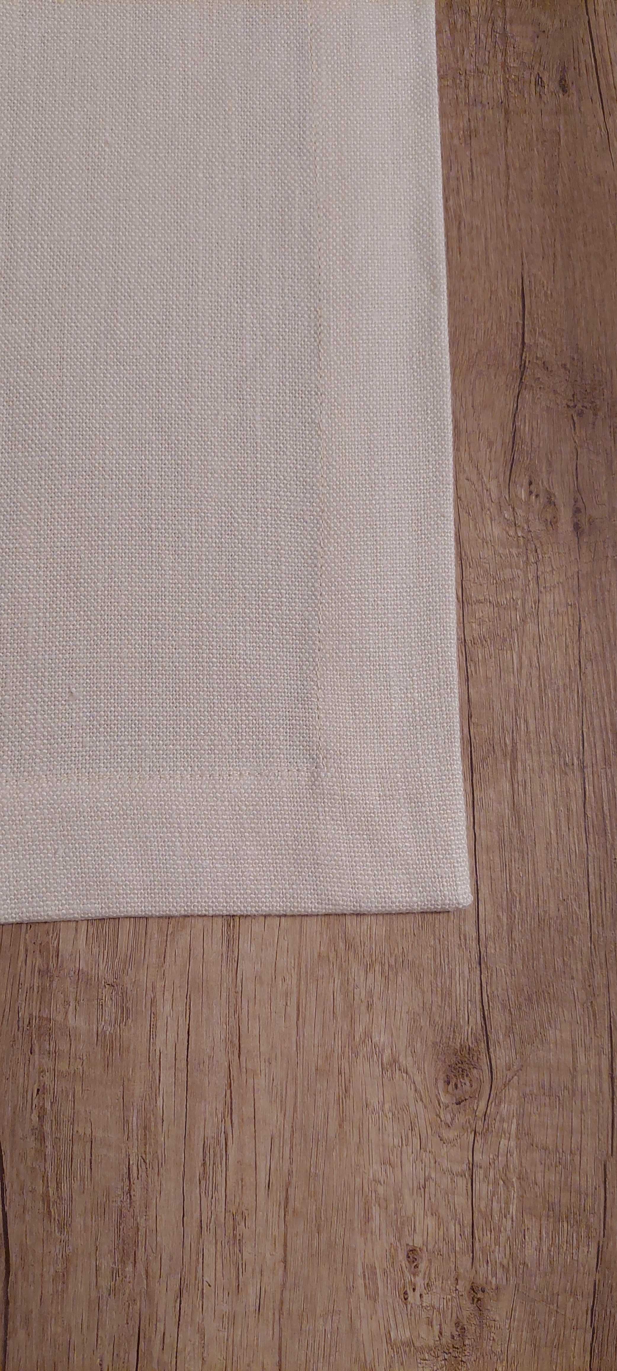 Obrus lniany naturalny ekri szyty w elegancką kopertę 140 cm X 240 cm