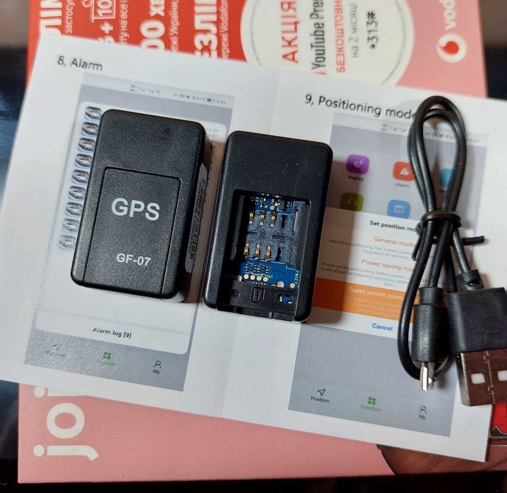 GF07 Original Автомобильный GPS Трекер, локатор, гео трекер - диктофон