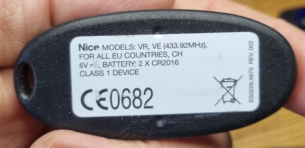 Pilot NIce FLO2-R, FLO4-R, VERY